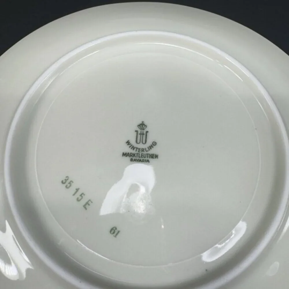 Winterling Marktleuthen Bavaria Plate Teacup And Saucer‎ Set 3 Pieces Porcelain